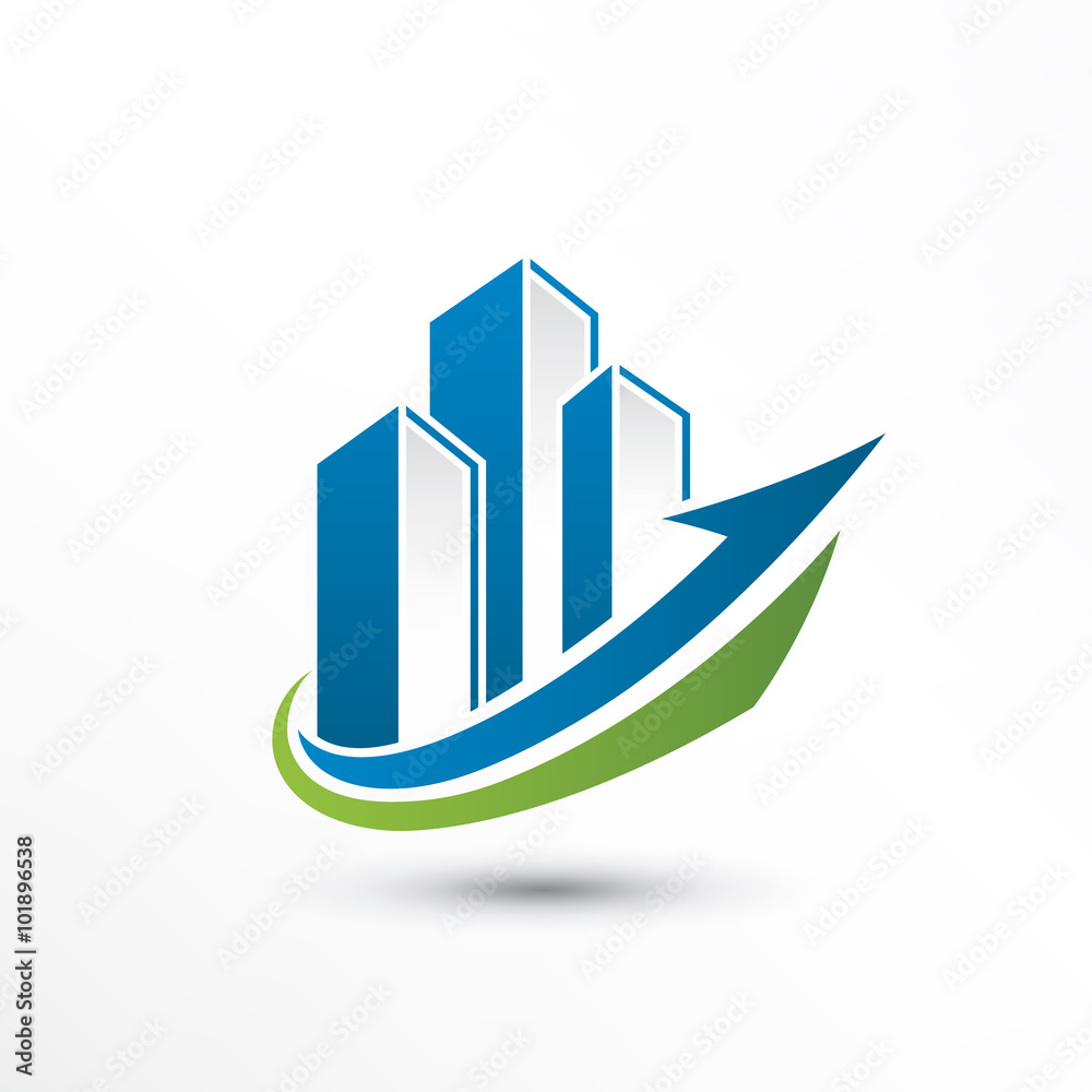 Arrow Up Real Estate Business Logo Arrow Up Real Estate Business Logo