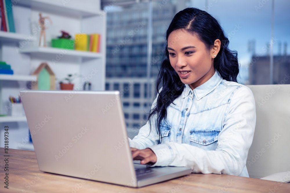 Asian woman using laptop Asian woman using laptop