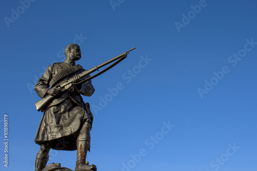 Monument to Highland soldiers in Stirling, Scotland