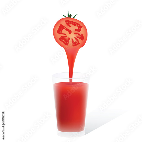 Fresh tomato juice for your design