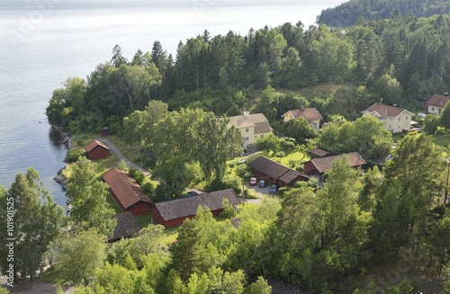 Cottage by the sea in Kolmården - Sweden. photo