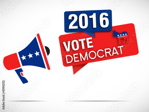megaphone : vote democrat 2016
