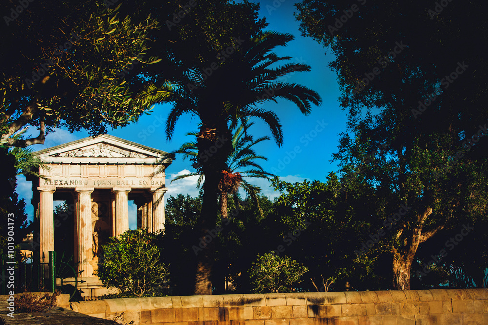 Fotografie Lower Baracca Gardens. Valletta, Malta