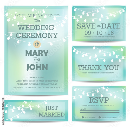 modern wedding invitation card