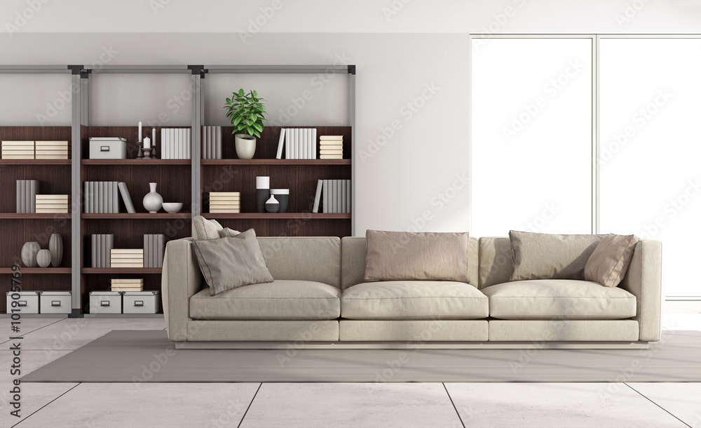 Contemporary bright living room