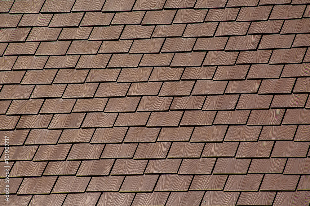 modern tiles roof for background.