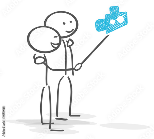 Stickman selfie