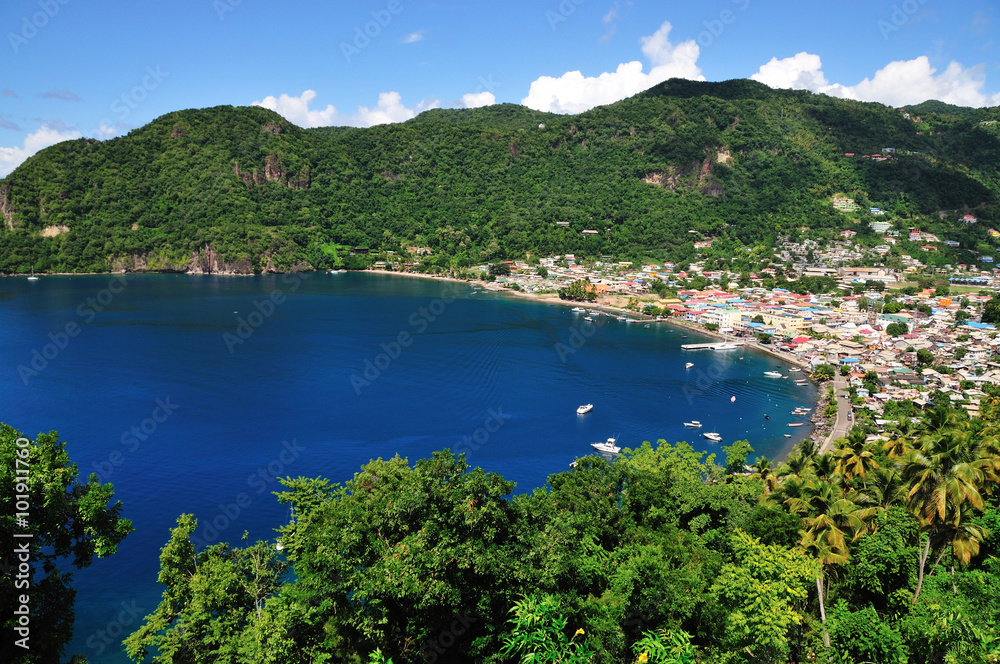 Soufriere from above