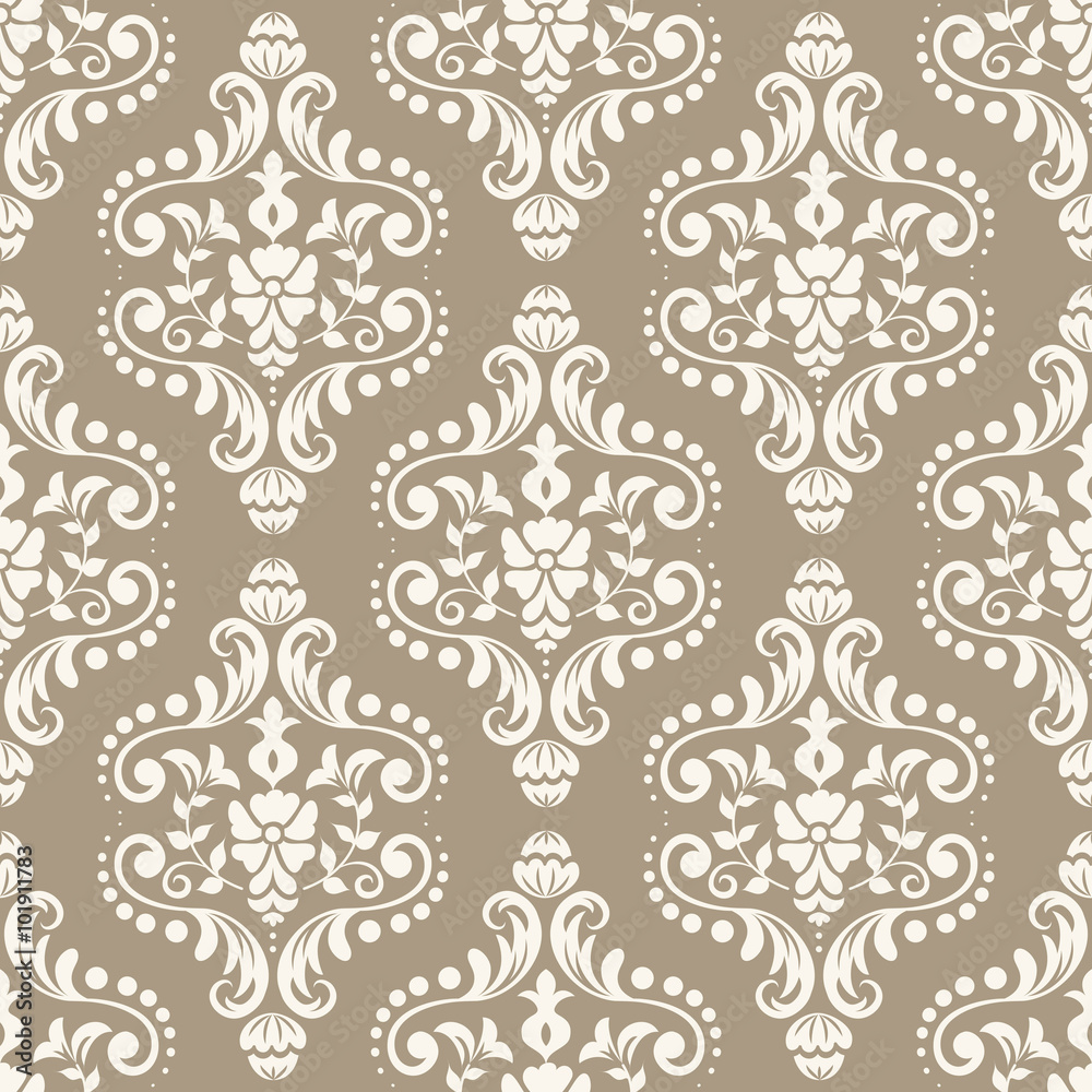 Obraz premium Damascus seamless pattern