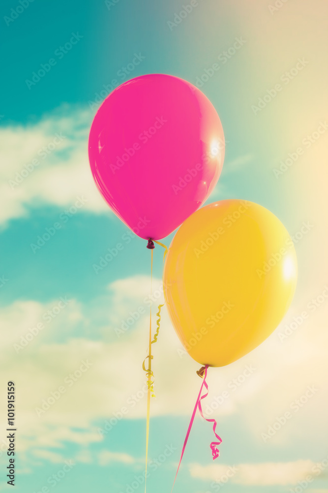 balloons against sky