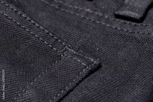 Texture of black jeans