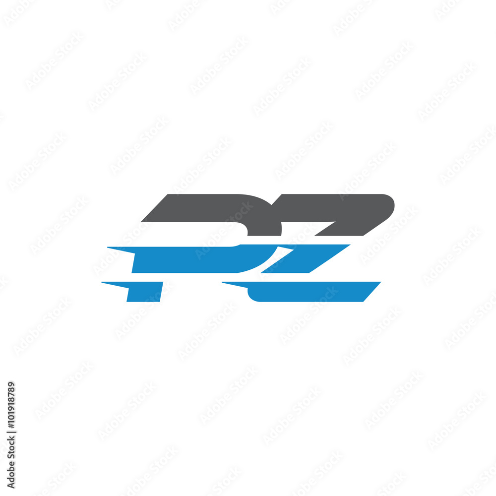 Simple Modern Dynamic Letter Initial Logo pz Simple Modern Dynamic Letter Initial Logo pz