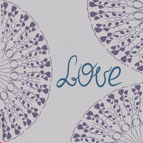 Love and hearts Background