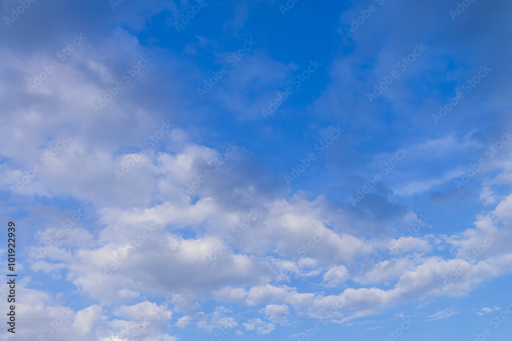 beautiful group white cloud and blue sky background