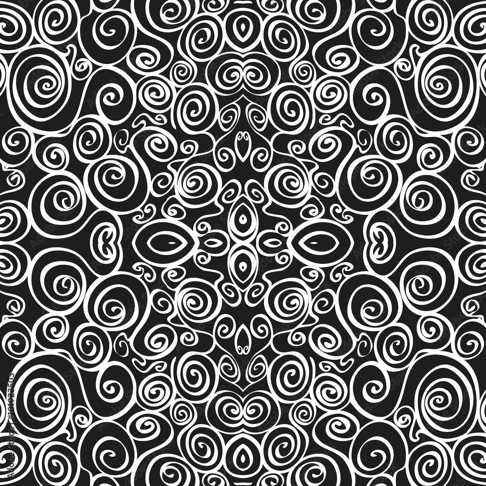 monochrome seamless abstract pattern