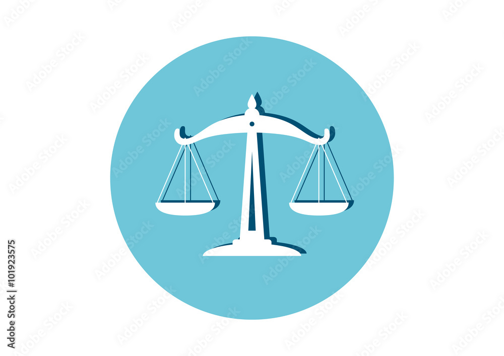 Scale icon on white background