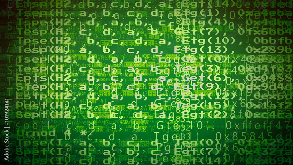 Computer program chaotic code green