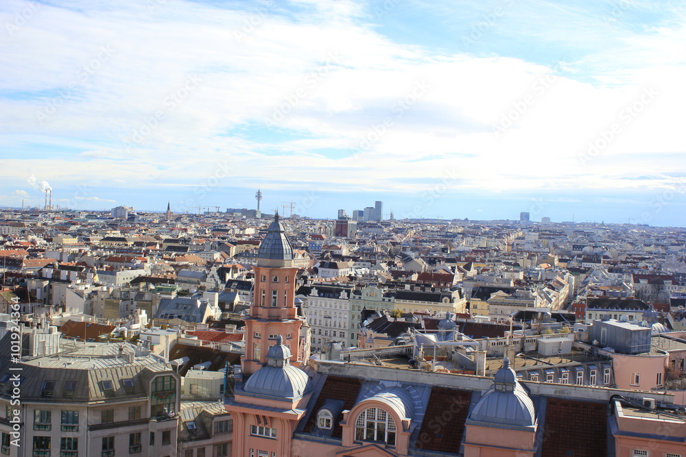 Blick über die Dächer von Wien (Skyline)