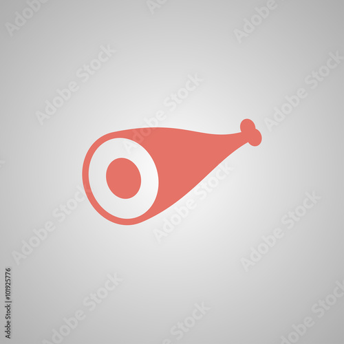 Meat icon. Flat design style.