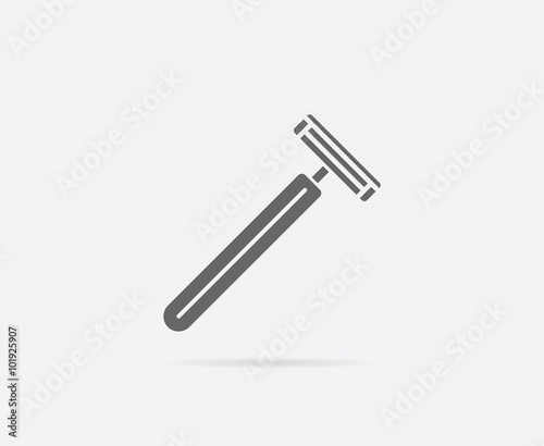 Razor or Blade Vector Element or Icon, Illustration Ready for Print or Plotter Cut or Using as Logotype with High Quality