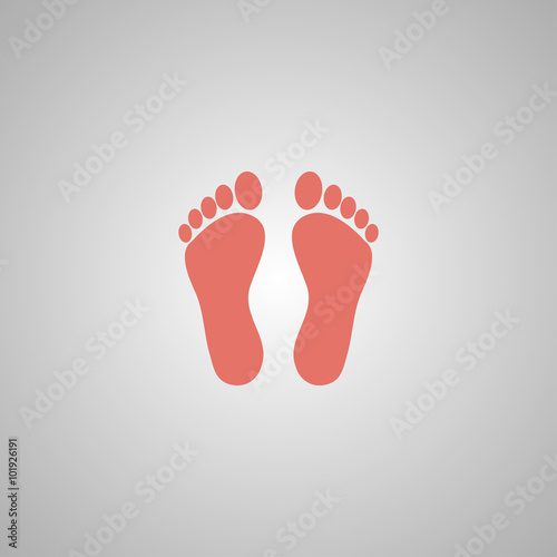 footprint - vector icon