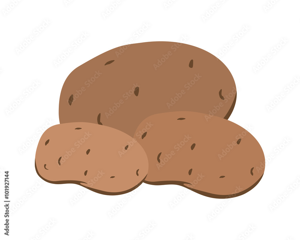 Flat icon potatoes. Vector illustration. Flat icon potatoes. Vector illustration.