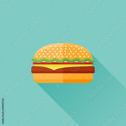 Hamburger flat icon