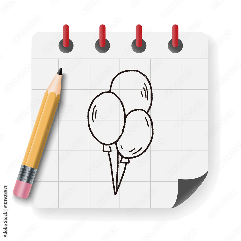 doodle balloon doodle balloon