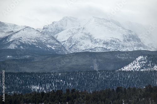 winter mountain peak
