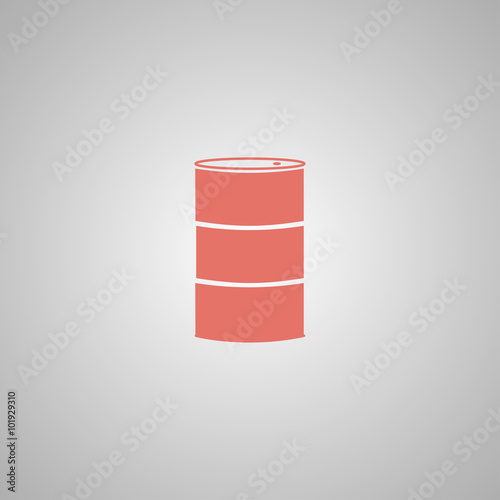 Simple icon barrels of oil.