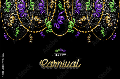 Happy carnival design background decoration