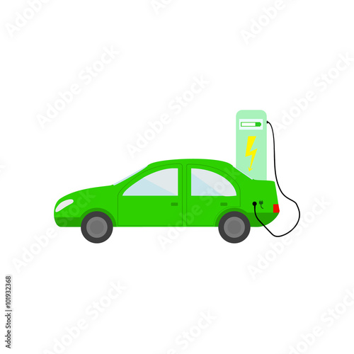 green, eco-friendly electric car charging stations batteries,  electric car charging