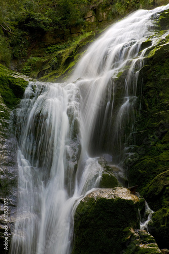 Poland. The Karkonosze National Park (biosphere reserve) - Kamienczyk waterfall (fragment) © WitR