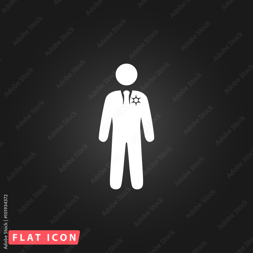 sheriff flat icon sheriff flat icon