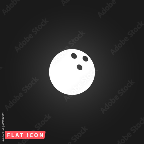 Bowling ball Vector illustration