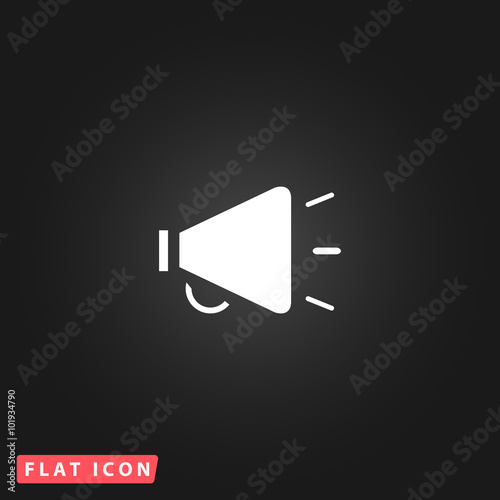 Simple mouthpiece flat icon