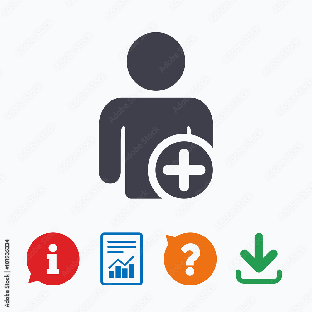 Add user sign icon. Add friend symbol. Add user sign icon. Add friend symbol.