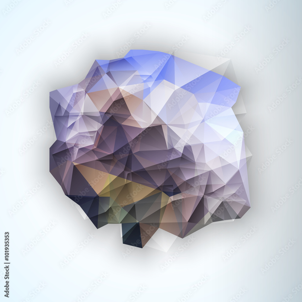 Geometric Triangular Abstract Vector Background. 