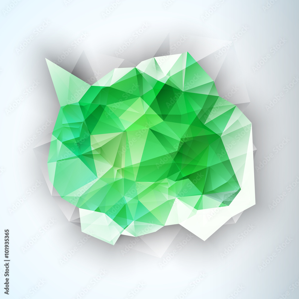 Geometric Triangular Abstract Vector Background. 