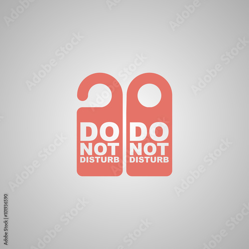 Do Not Disturb Sign. Vector illustration