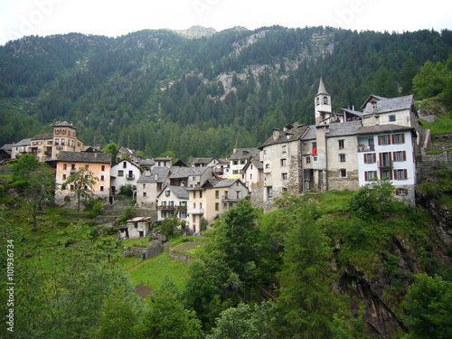 Bergdorf Fusio im Val Lavizzara, Vallemaggia, Tessin