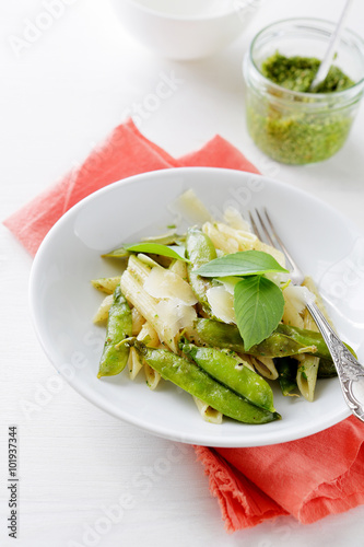 pasta with green peas
