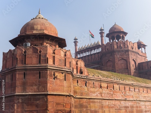 Visiting the red fort in Delhi