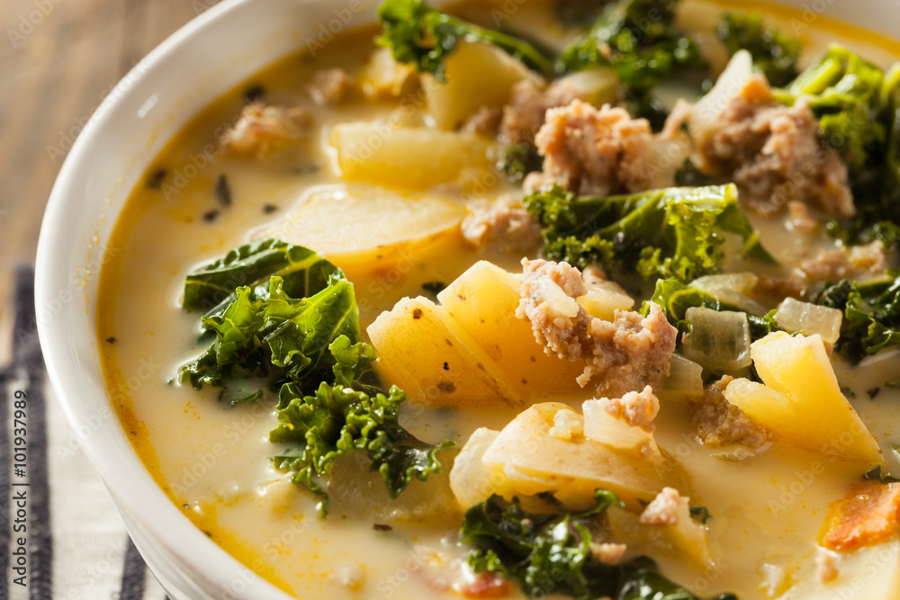 Homemade Warm Creamy Tuscan Soup