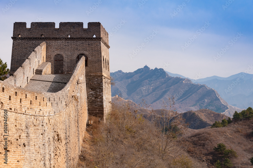Die Chinesische Mauer zwischen simatai jinshanling