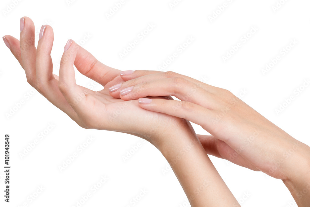 Beauty asian woman hand in relaxing and massage. Beauty asian woman hand in relaxing and massage.