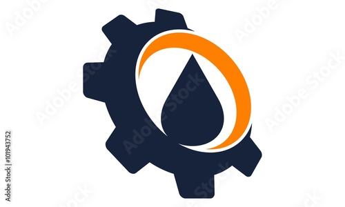 Drop Oil, water with gear 