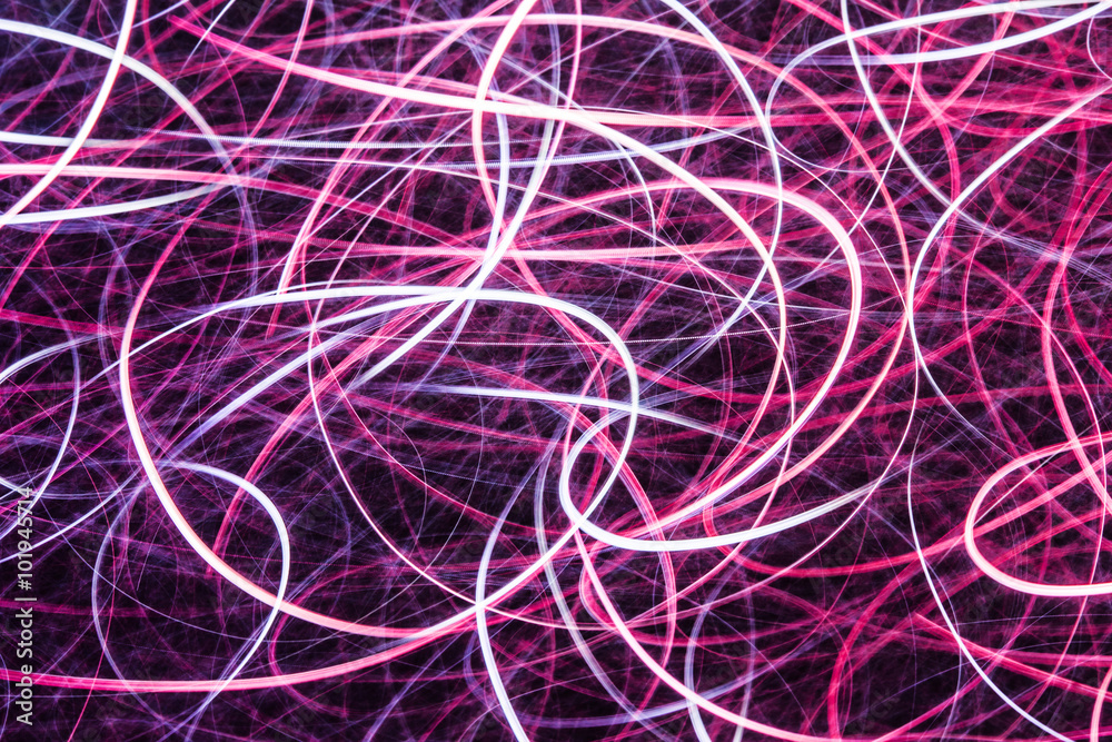 Modern art. Long exposure neon lights texture 