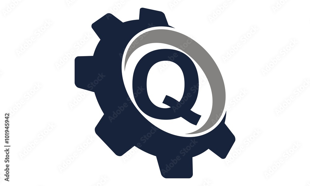 Gear Logo Letter Q Gear Logo Letter Q