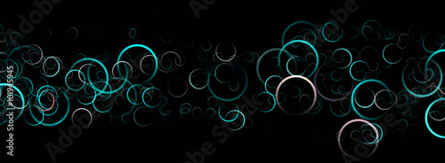 Abstract elegant panorama background design illustration with circle objects